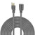 HeyYance 50 Ft Heavy Duty Outdoor Extension Cord Waterproof - 12/3 SJTW 15A 1875W Gray Extension Cable with 3 Prong Grounded Plug, Waterproof Electric Cable for Lawn, Garden, Appliances, ETL Listed