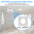 S97010319 Bathroom Fan Cover for Broan Heat Lamp Cover Grille w/Springs ﻿