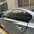UYITO Window Trim Chrome Delete Blackout Overlay Pre-Cut Genuine Vinyl KK for Infiniti Q50 2014-2023 Glossy Black Pattern