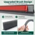 Door Draft Stopper with Brush, 39" Door Sweep for Bottom of Door, 2 Pack