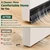 Door Draft Stopper with Brush, 39" Door Sweep for Bottom of Door, 2 Pack