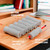 Soft Foam Pencil Grip for Kids and Adults, Open Slip Easy Insert Pen Paint Brush Holder for Right-Handed and Left-Handed Us (Grey), 6 Counts
