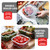 EATEX 24pc Glass Food Storage Containers with Lids BPA-Free, Black
