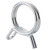 100Pcs 1/4" Irrigation Hose Clamps, Stainless Steel Double Line Hose Tube Spring Clips, Drip Irrigation Kit Connector Leak Clamp