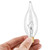 LinMiFo 12-Pack E12 B10 Clear Candelabra Base Bulb, 40W 120V Incandescent Candle Light Bulbs Dimmable Chandelier Light Bulbs for Pendants or Outdoor, Ceiling Fan, Wall Sconces, Fireplace