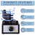 Mini Vortex Mixer, Hands-Free Model Paint Shaker, 300-2400rpm, Three-Stage Adjustable Speed Shaker, Suitable 10-100ml Mix, for Hobby Acrylic Paints, Nail Polish, Tubes, Lab, Eyelash Adhesives (Blue)