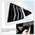 MUXEE 2Pcs Side Vent Window Louvers for Toyota Camry 2025 2026, ABS Print Sport Window Decorative Covers, Exterior Trim Accessories - Bright Black