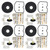 4-Pack Carburetor Repair Kits Rebuild Kit Diaphragm Replacement for Kawasaki Voyager XII ZG1200 1986-2003