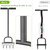 Dolibest Lawn Coring Aerator, Manual Grass Aerating Tool with Stainless Steel Soil Core Storage Tray, 4 Stainless Steel Corer Plug Aerator Tool, Garden Tool & Clean Hand Tool, Improve Lawn Health