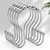 AmazerBath Shower Curtain Hooks, Shower Curtain Rings, Metal Chrome Shower Curtain Hooks Rust Proof, Smooth Glide Double Shower Hooks for Shower Curtain, Shower Rod Hooks 12Pcs