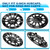ENEKERP 8 inch Golf Cart SS Wheel Covers Hub Caps, Set of 4