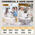 LivLab Mker 10 lb Airtight Flour Storage Container, BPA-Free, White