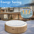 Inflatable Hot Tub Cover, Energy Saving Lid for Outdoor Hot Tub, Cover Protector for Most Inflatable Hot Tubs (Round-4.7ft-Handle)