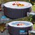 Inflatable Hot Tub Cover, Energy Saving Lid for Outdoor Hot Tub, Cover Protector for Most Inflatable Hot Tubs (Round-4.7ft-Handle)