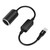 Devinal USB A Male to 12V/18W Cigarette Lighter Socket Adapter Power Cable for Radar Detector, Dash Cam, GPS, Car Led Light Strips, 1 FT