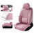 Pink Car Seat Covers Full Set,5 Seat Leather Seat Covers for Cars