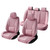 Pink Car Seat Covers Full Set,5 Seat Leather Seat Covers for Cars