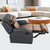 HOMBYS 5-in-1 Recliner Seat Cushion for Elderly+Lumbar Support Pillow + Leg Pad, with Adjustable Half Moon Neck Pillow & Footrest, Foam Filling with Velvet Fabric, Thick & Non-Slip, Brown