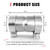 Peastorm 2.5 to 2.5 Inch Exhaust Adapter, 2.5" ID Exhaust Reducer Connector Pipe with Clamp