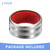 GLOKUUCA Wine Bottle Collars - 2Pack Classy Wine Collar Drip Rings Fits for Bar and Home - Stainless Steel Wine Drop Stopper - (1.57-inch x 0.75-inch, Red Silver)