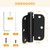 Luxbaro 3 Pack Self Closing Door Hinges 3.5 Inch, Adjustable Tension