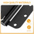 Luxbaro 3 Pack Self Closing Door Hinges 3.5 Inch, Adjustable Tension
