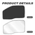 ULROLIT Front Side Window Sun Shade for 2017-2022 Fo-rd F250 F350 Super Duty Accessories 2Dr 4Dr Pickup, Foldable Window Sunshade Sun Visor Protector, Side Window Shades Sun Shield Blocks UV Rays Heat