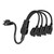 1625W Power Outlet Splitter 3 Prong Extension Cord Cable for Outdoor Indoor
