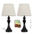 Touch Lamps for Nightstand, 3 Way Dimmable Bedside Lamps with USB C+A Ports
