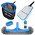 TidyMister Pool Cleaning Kit Pool Net and Brush Set - 18'' Repairable Pool Net & 18'' Round Pool Brush & 11'' Ultra Fine Mesh Pool Skimmer & Chlorine Floater & Handy Scrubber