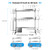Over The Sink Dish Drainer Drying Rack 3 Tier Adjustable Width