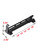 Top-mounted Heavy Duty Telescopic Closet Rod Retractable,Autuwintor Pull Out Clothes Hanger,Clothing Rod for Closet with Screws Black 16",1pcs
