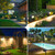 8-Pack Solar Spot Lights Outdoor Waterproof,Landscape Spotlight Warm White