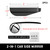 Gasedin 2PCS Car Blind Spot Mirror, Adjustable Wide Angle Side Mirror with Rain Visor Guard, Carbon Fiber Rear View Blind Spot Mirror Reflective Protection Shield, Car Accessories
