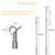 2 Pcs Telescopic Draw Rod for Zebra Blinds & Honeycomb Blinds - Pull/Push Wand for Roller Shades (13''-24'')