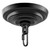 MAYOMAJO 6 Inch Light Canopy Kit with Heavy Duty, Replacement Cover Plate with Mounting Hardware for Chandelier, Pendant Light, Swag Light, Flower Basket or DIY Projects (Black)