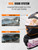 OUMURS Pink Modular Motorcycle Helmets Full Face Flip up Street Bike Motorcycle Helmet for Unisex Adult Flower Sea - XL
