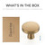 Ravinte Champagne Bronze Cabinet Knobs Solid Pulls Single Hole 30 Pack