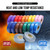 Lichamp 20 Pack Colored Electrical Tape Waterproof, 3/4 in x 66ft, UL/CSA