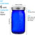 eleganttime Blue Mason Jars Wide Mouth,6 Pack Cobalt Blue Colored Mason Jars 32 oz for Canning, Pickling, Storage, DIY Crafts & Décor