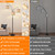 Dimmable Floor Lamp, 3 Lights Black Arc Floor Lamp, Modern Tall Standing Tree Lamp with Beige Linen Shades & Heavy Base, 3000LM LED Bulbs, Bright Lighting for Living Room, Bedroom, Office & Reading