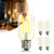 NUODIFAN 4 Pack T45 Dimmable LED Edison Bulbs, Vintage LED Filament Bulbs 4W Equivalent 40W, 110-130V E26 Base 2700K Warm White Light, CRI 90+ Clear Glass Small Bulbs, Great for Home Office Bar.