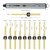 AM ARROWMAX Mini Electric Drill Pen, 13 in 1 with Aluminium case, Rechargeable, 800 RPM, Needle Vise Hand Drill Kit, 10 HSS Bits, DIY, Wood, Jewelry Making (SDS MINI)
