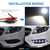 JRQLOV 4Pcs 23mm COB DC 12V Eagle Eye LED Car Fog DRL Daytime Running Light Car ATV Camper Trunk Motorcycle Marker Lights Lamp Tail Reverse Fog Light Signal Lamp (White)