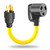 LAVANDINO 30 Amp 3 Prong Twist Lock to RV Adapter Cord, Generator Locking Plug NEMA L5-30P to TT-30R for Trailer Camper