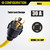 LAVANDINO 30 Amp 3 Prong Twist Lock to RV Adapter Cord, Generator Locking Plug NEMA L5-30P to TT-30R for Trailer Camper