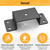 FOROIRON 8 Pcs Trailer Stake Pocket Bracket for 2" x 4" Lumber Heavy Duty Utility Trailer Stake Pocket for Truck, Box Trailer, Flatbed Trailer, Alloy Steel, Black, Wall Mount