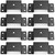 FOROIRON 8 Pcs Trailer Stake Pocket Bracket for 2" x 4" Lumber Heavy Duty Utility Trailer Stake Pocket for Truck, Box Trailer, Flatbed Trailer, Alloy Steel, Black, Wall Mount