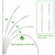 2 Pcs Winter Plant Covers with Stakes, Frost Protection Tent for Shrubs and Bushes , Waterproof, Reusable & Easy Setup , Suitable for Keeping Outdoor Plants Warm in Winter and Sun protection in summer