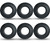 Lorsum 4Pcs Kayak Paddle Drip Rings, Rubber Canoe Paddle Drip Ring, Universal Fit Your Kayak Paddle Shaft, Paddle Accessories Replacement